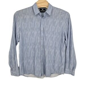 Buttercloth Shirt Men 2XL Regular Fit Icy Cotton Blue Long Sleeve Butter Cloth